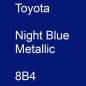 Preview: Toyota, Night Blue Metallic, 8B4.